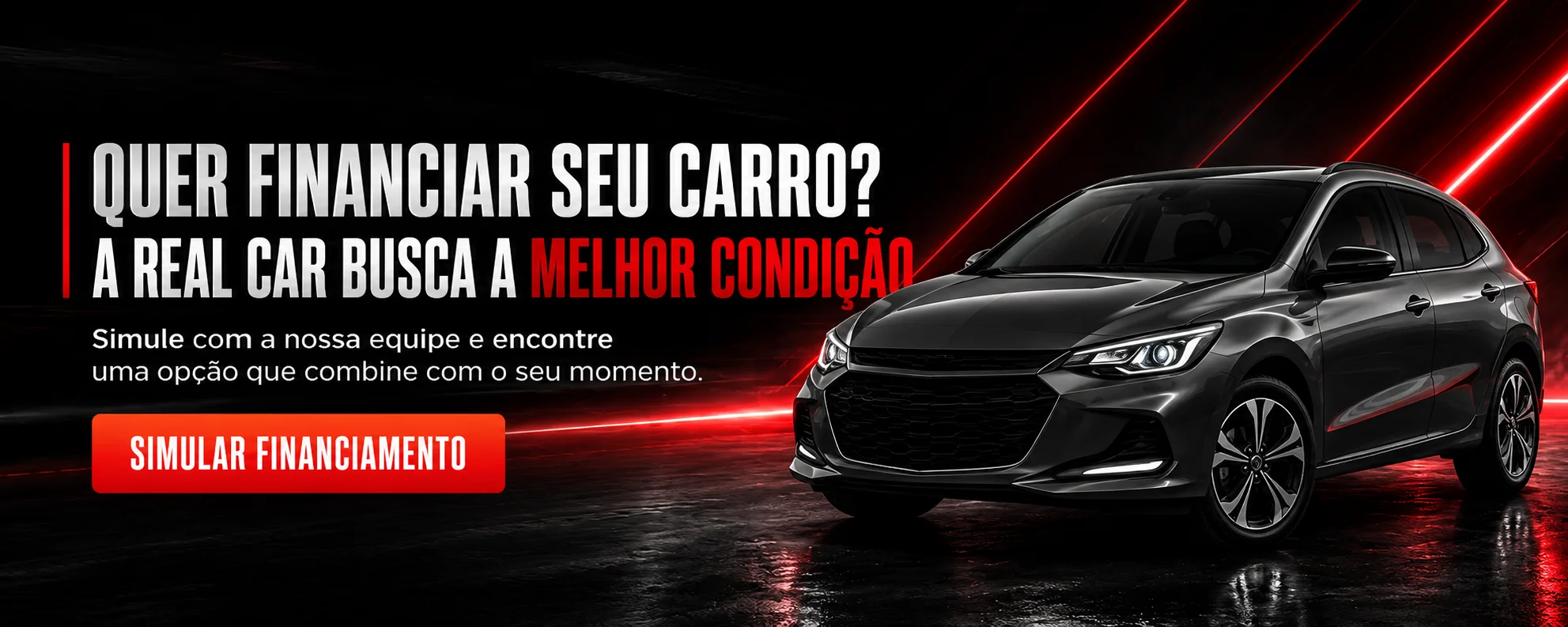 Quer financiar seu carro? A Real Car busca a melhor condição. Simule com a nossa equipe e encontre uma opção que combine com o seu momento.